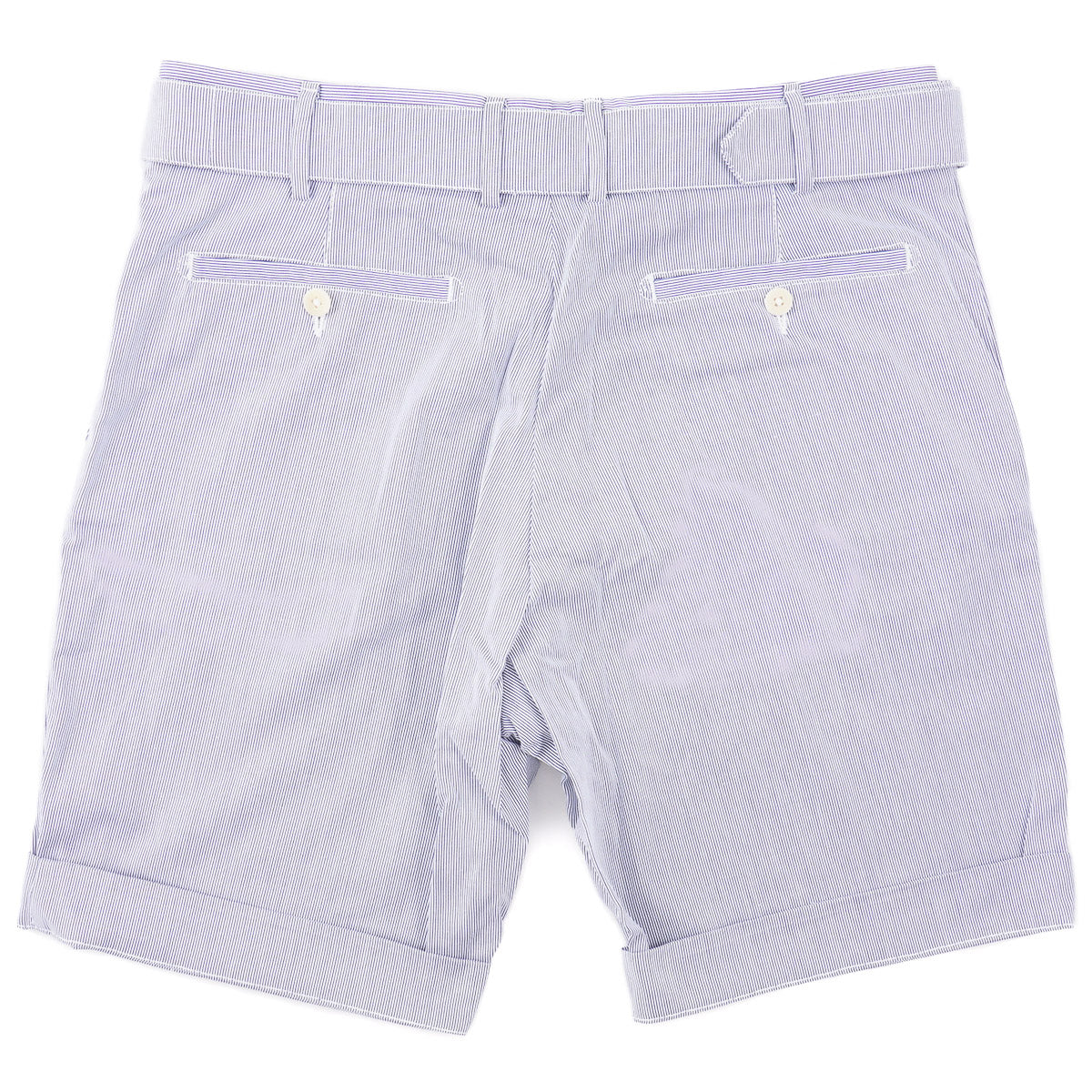 Isaia Woven Cotton Shorts with Belt - Top Shelf Apparel