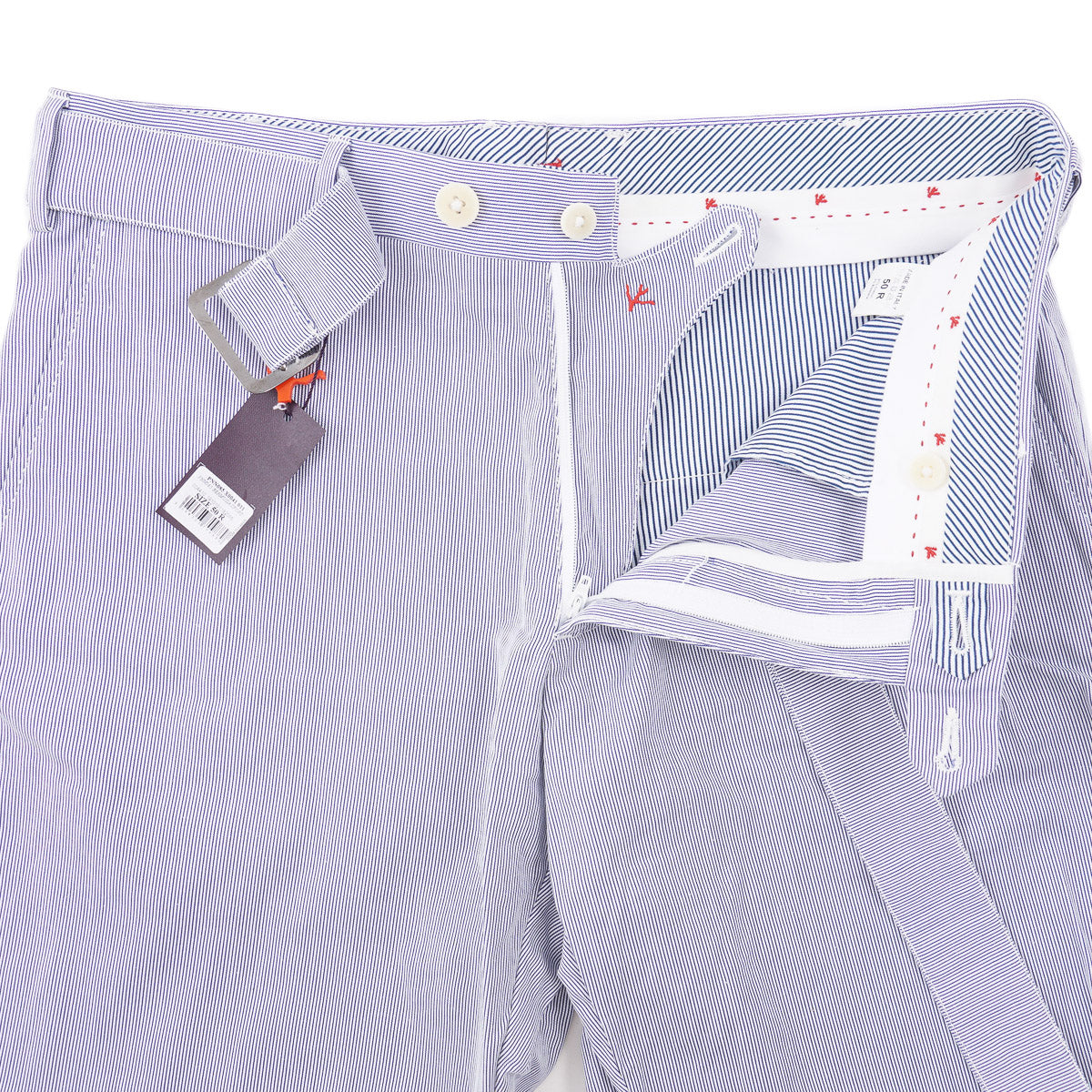 Isaia Woven Cotton Shorts with Belt - Top Shelf Apparel