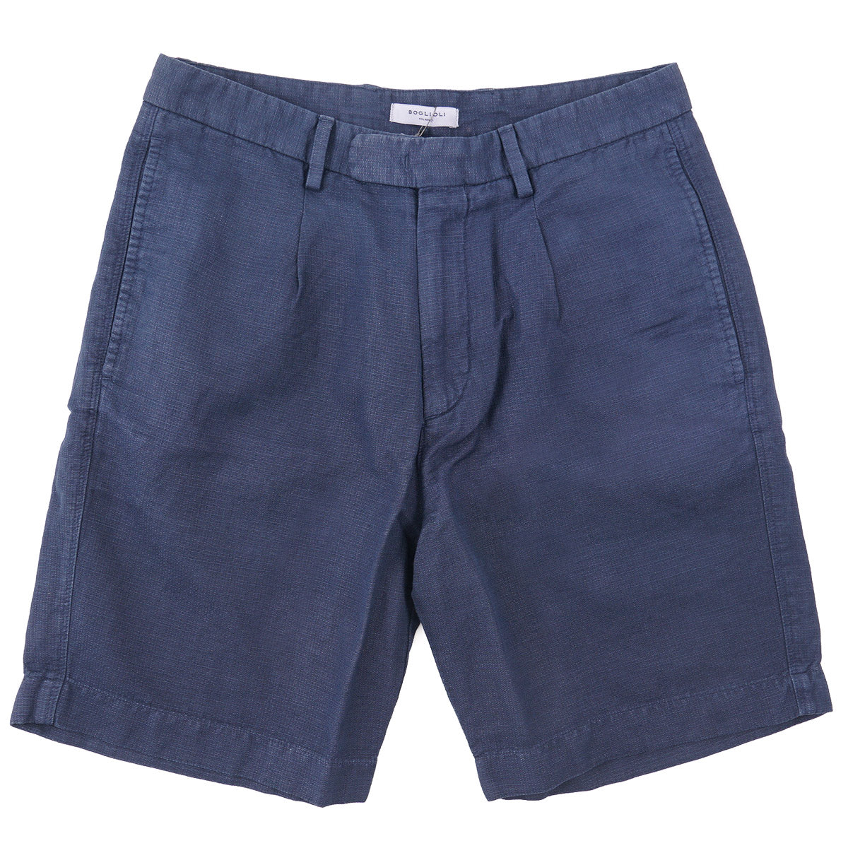Boglioli Woven Cotton-Hemp Shorts
