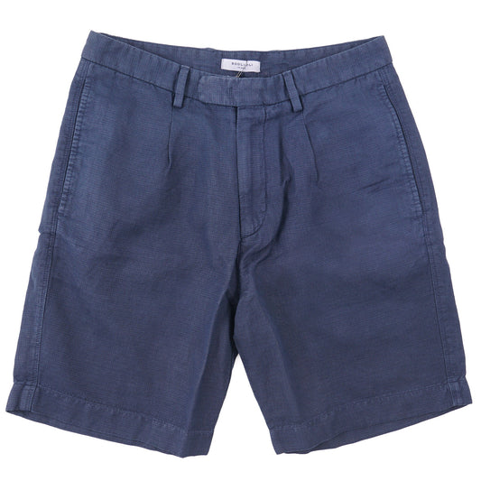 Boglioli Woven Cotton-Hemp Shorts