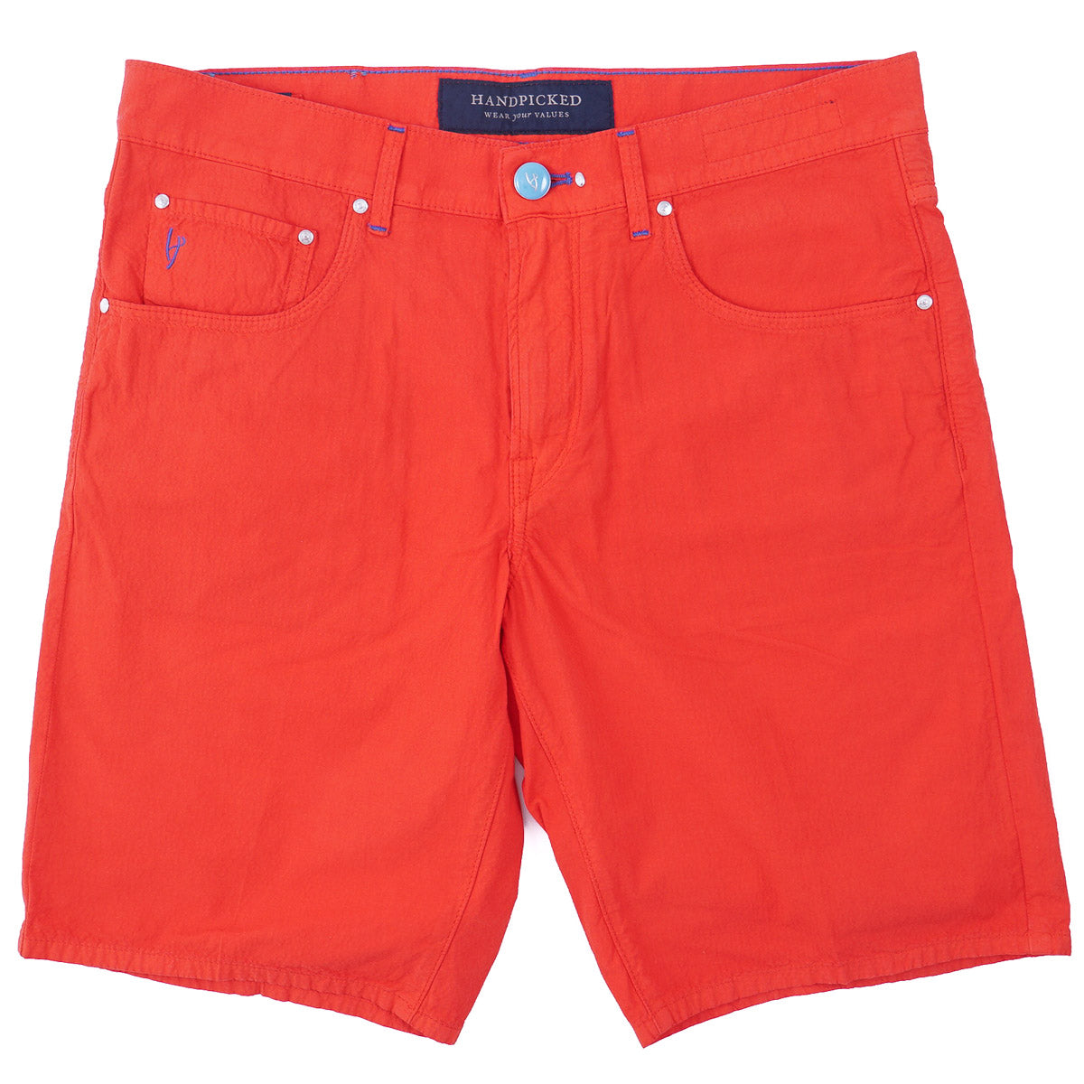 Handpicked Seersucker Cotton Shorts