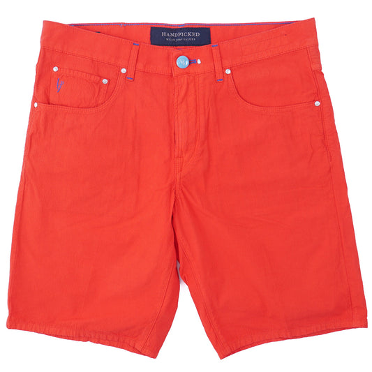 Handpicked Seersucker Cotton Shorts