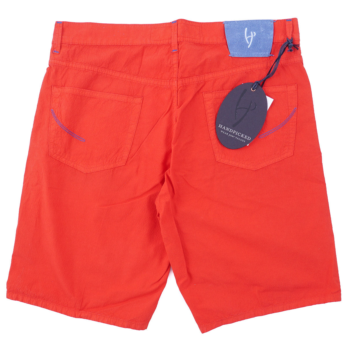 Handpicked Seersucker Cotton Shorts