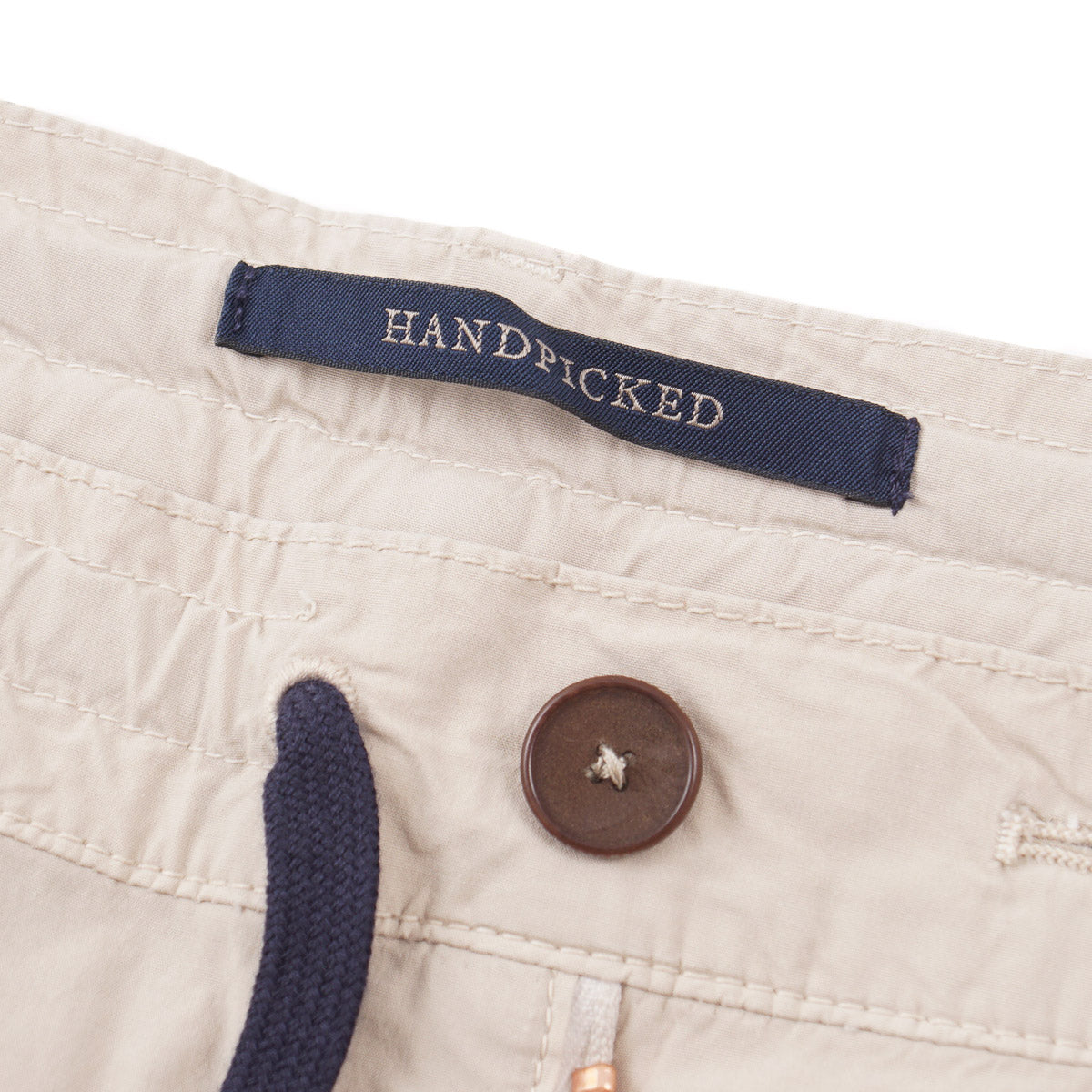 Handpicked Drawstring Cotton Cargo Shorts