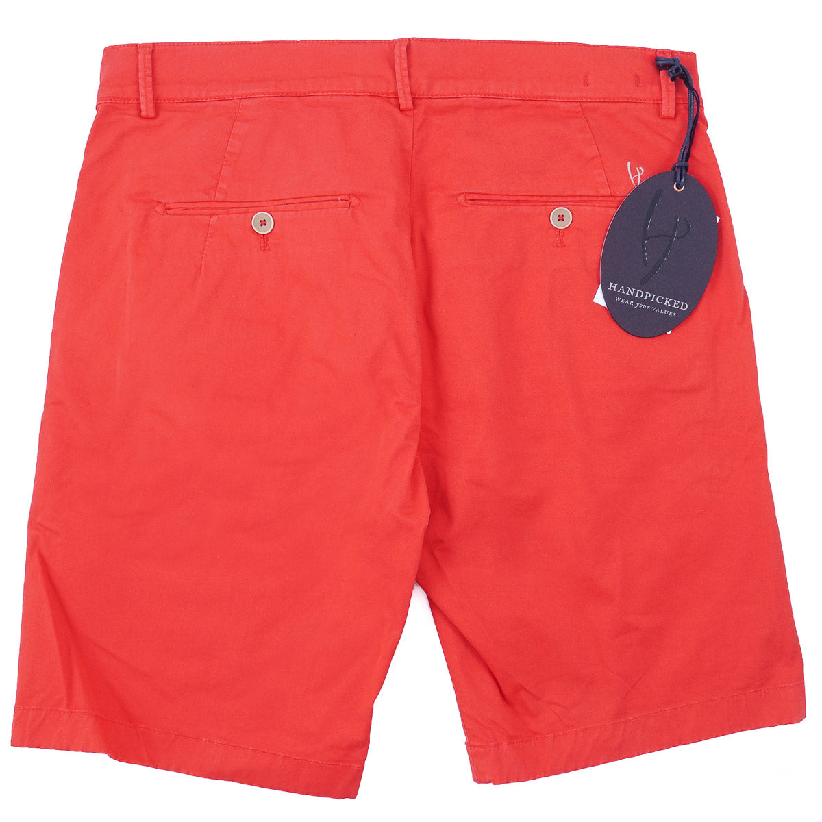 Handpicked Twill Cotton Bermuda Shorts