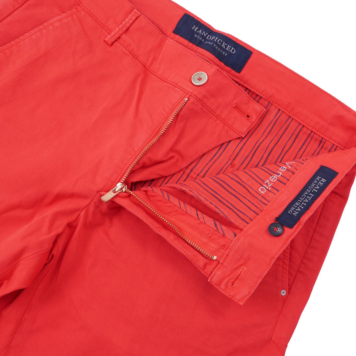 Handpicked Twill Cotton Bermuda Shorts
