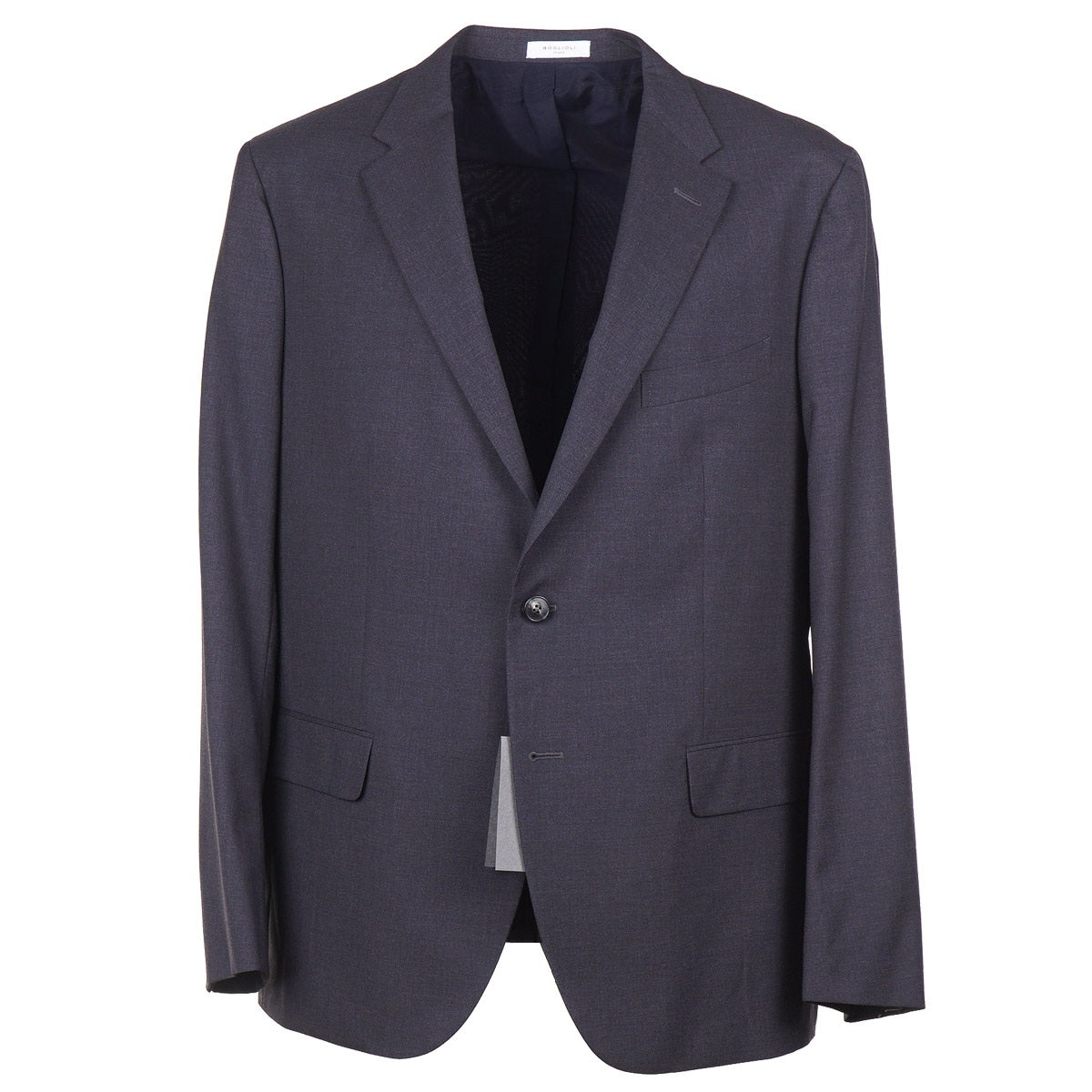 Boglioli Charcoal Gray Woven Wool Suit