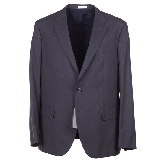 Boglioli Charcoal Gray Woven Wool Suit