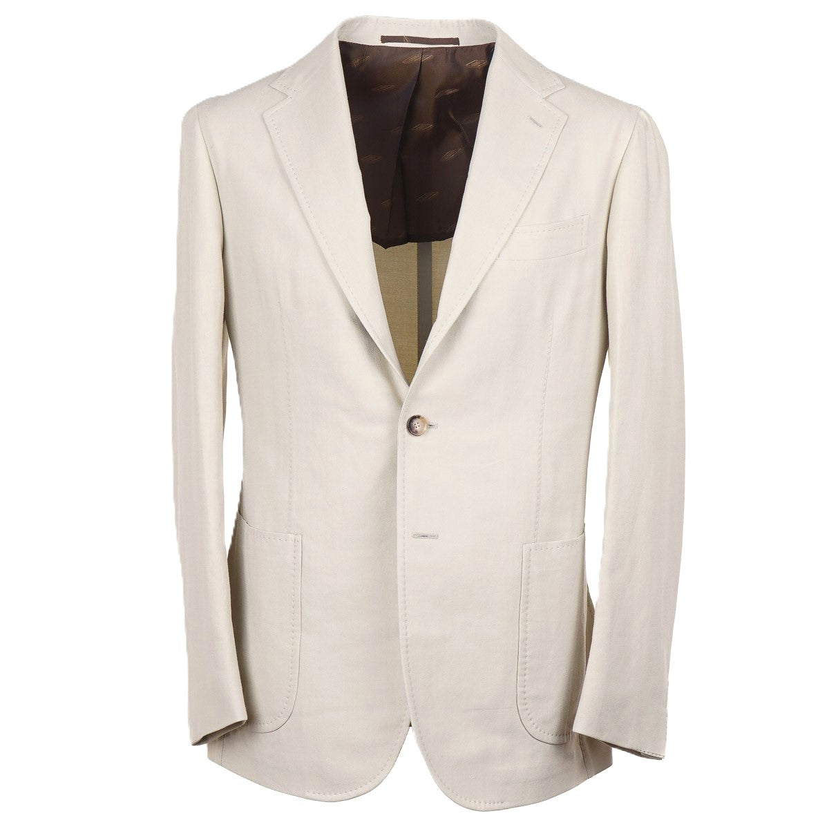 Stile Latino Twill Cotton-Linen Suit