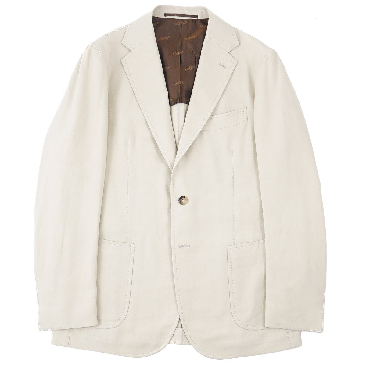 Stile Latino Twill Cotton-Linen Suit