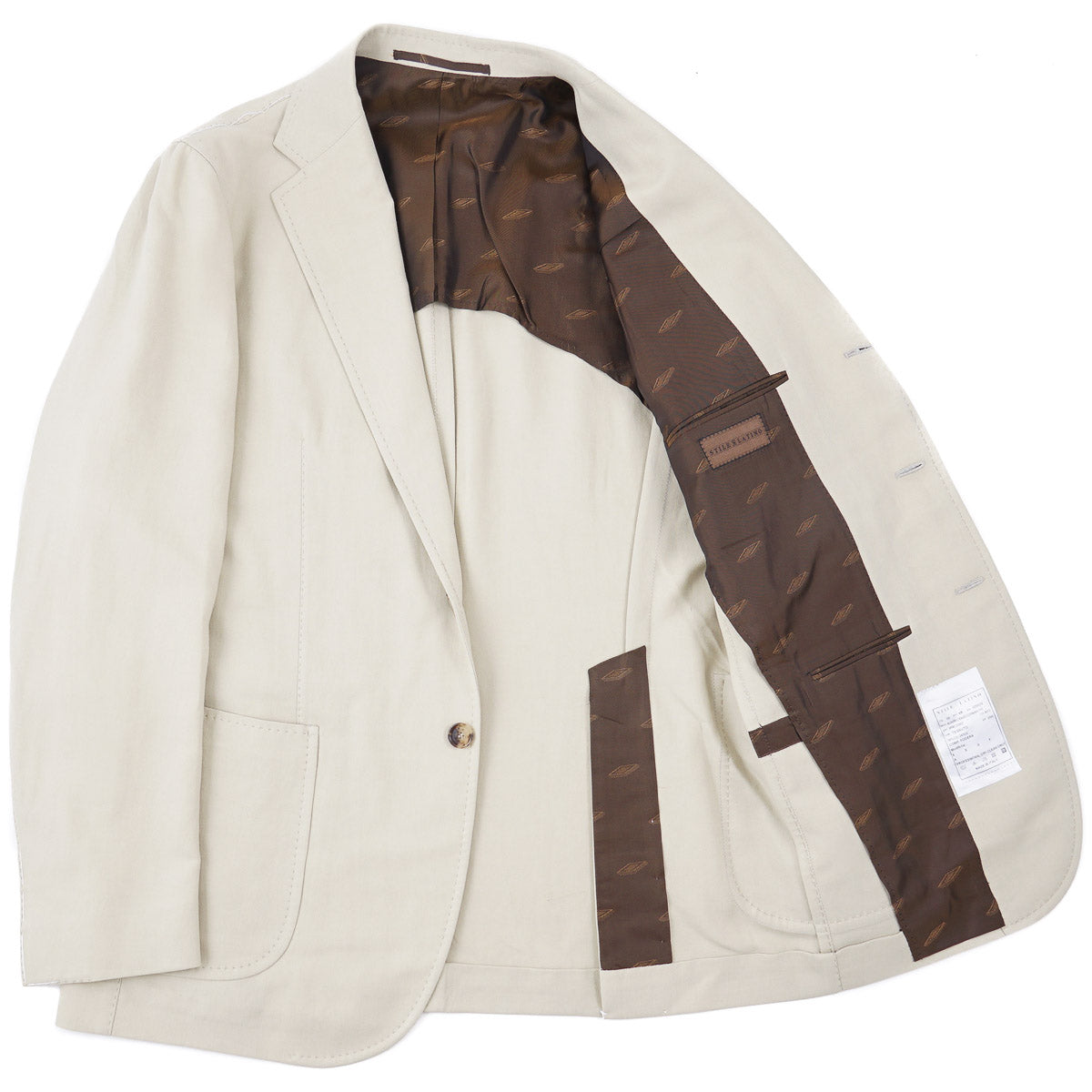 Stile Latino Twill Cotton-Linen Suit