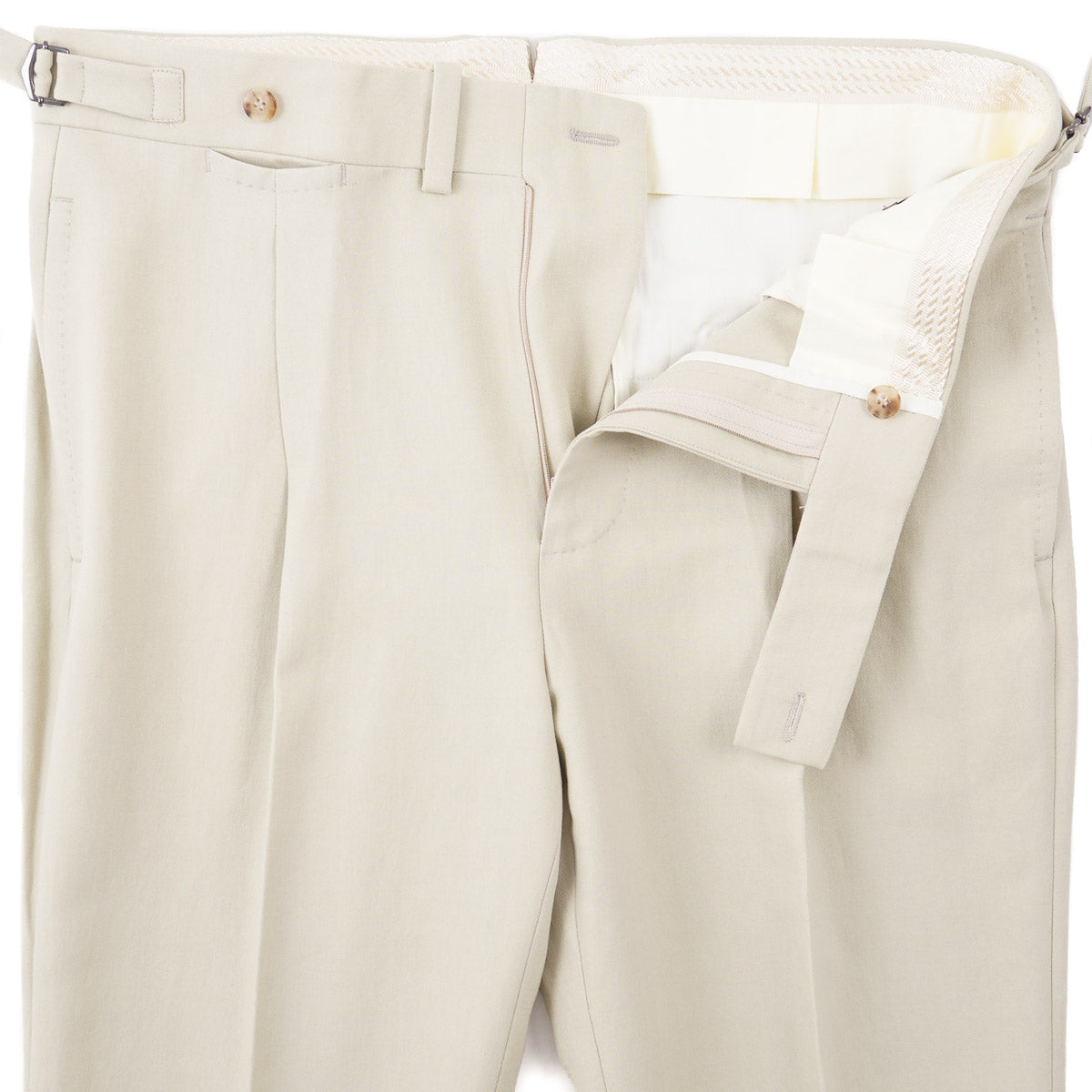 Stile Latino Twill Cotton-Linen Suit