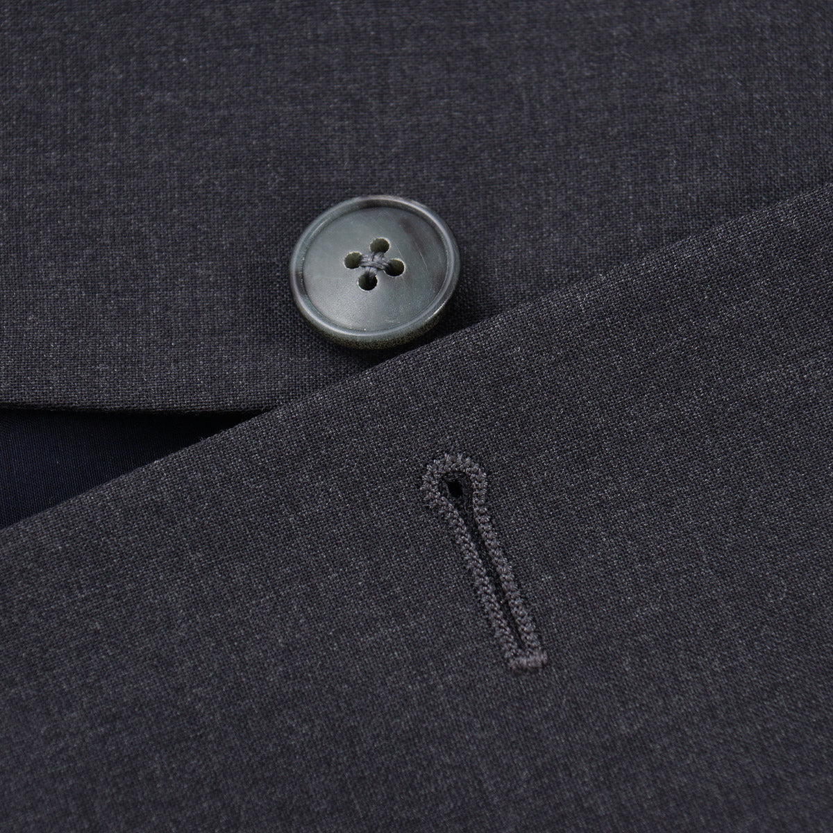 Boglioli Charcoal Gray Woven Wool Suit