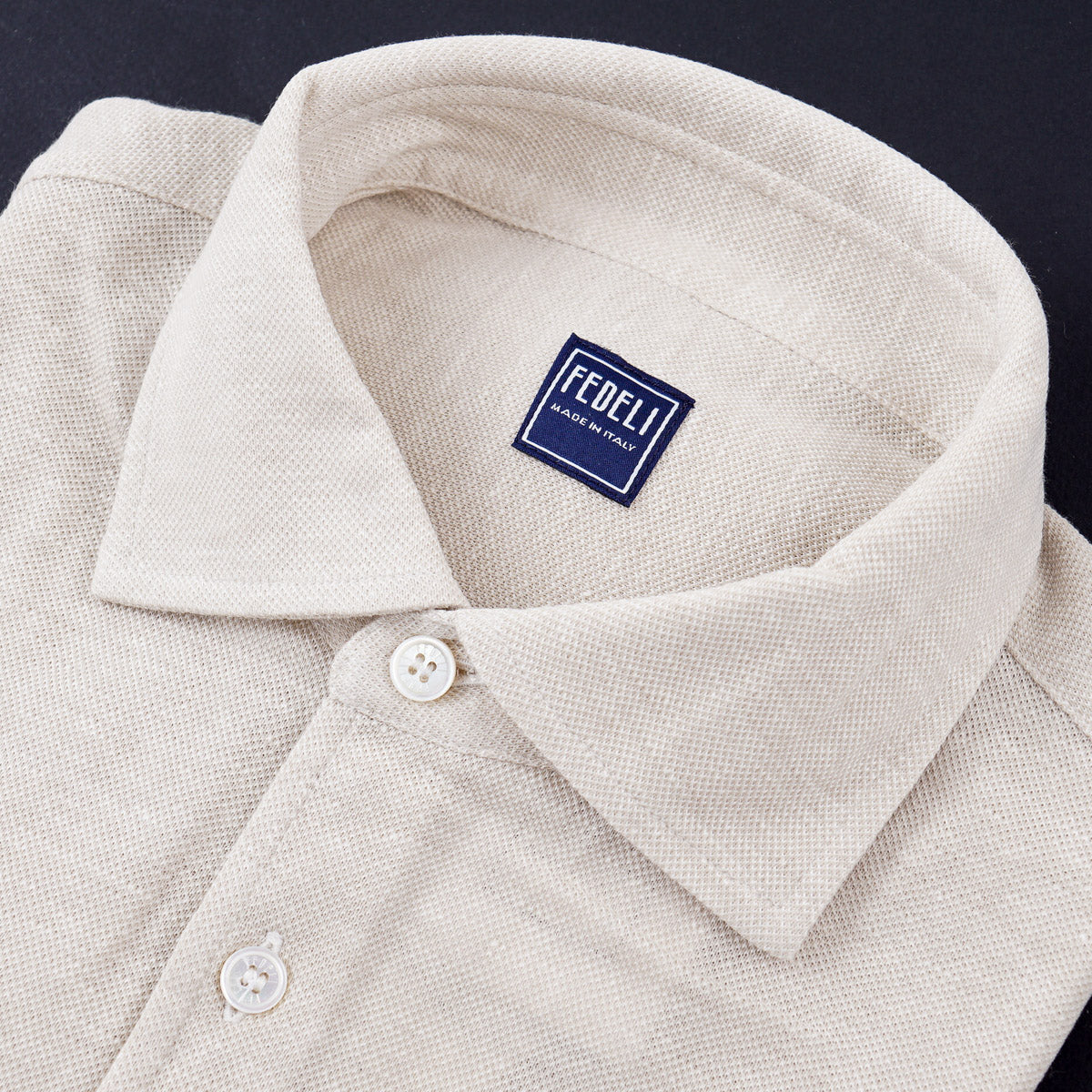 Fedeli Pique Knit Linen-Cotton Shirt - Top Shelf Apparel
