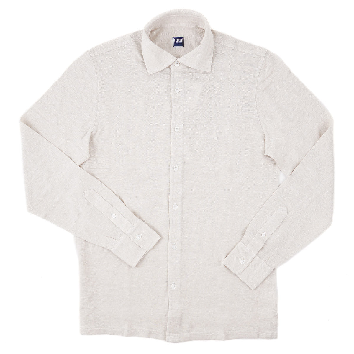 Fedeli Pique Knit Linen-Cotton Shirt - Top Shelf Apparel