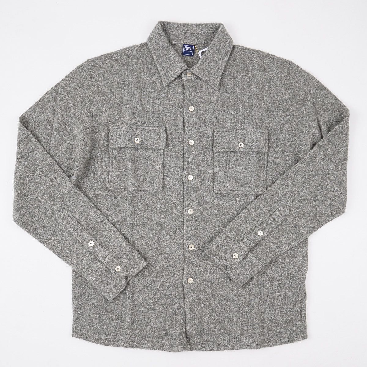 Fedeli Knit Cashmere-Linen Overshirt - Top Shelf Apparel
