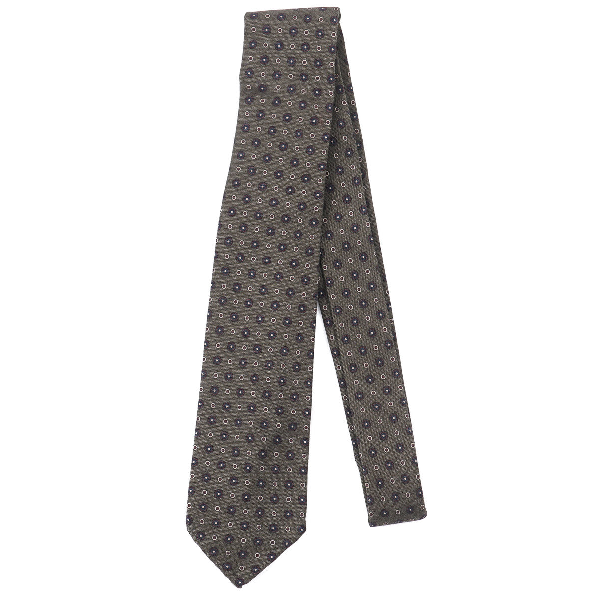 Finamore Soft-Constructed Wool-Silk Tie