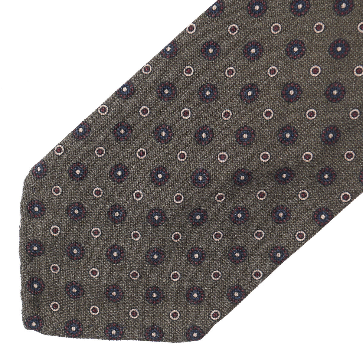 Finamore Soft-Constructed Wool-Silk Tie