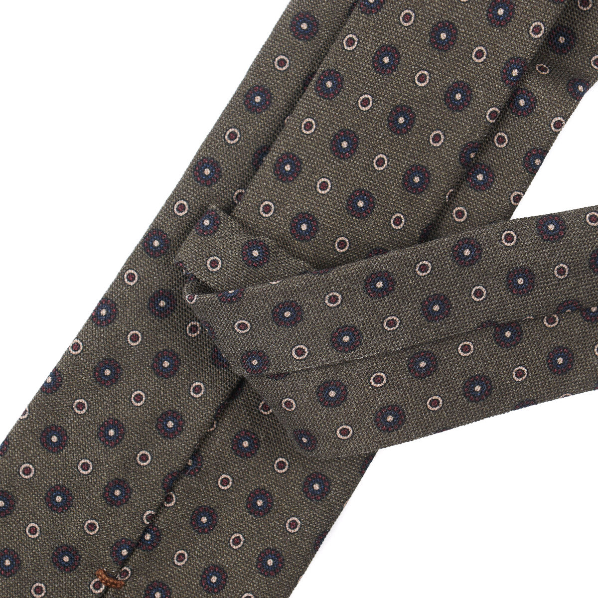 Finamore Soft-Constructed Wool-Silk Tie