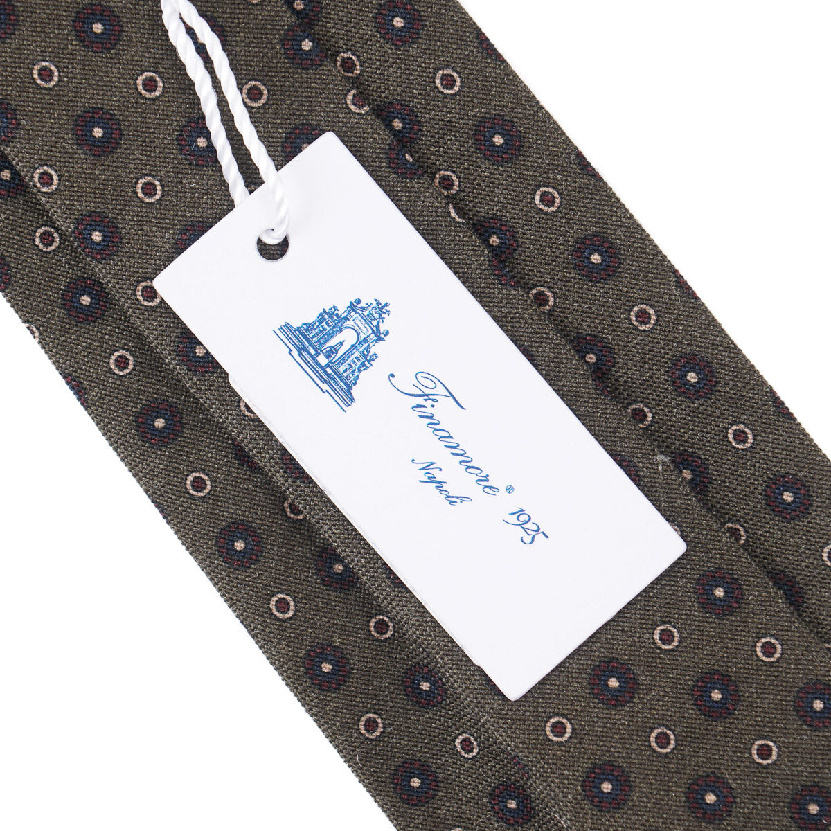 Finamore Soft-Constructed Wool-Silk Tie
