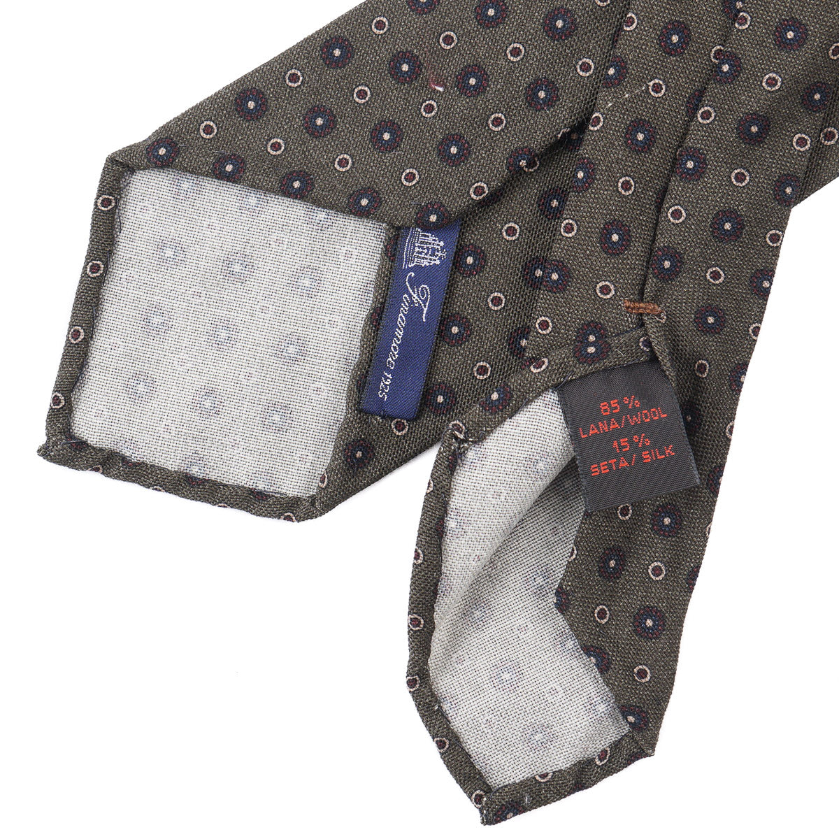 Finamore Soft-Constructed Wool-Silk Tie