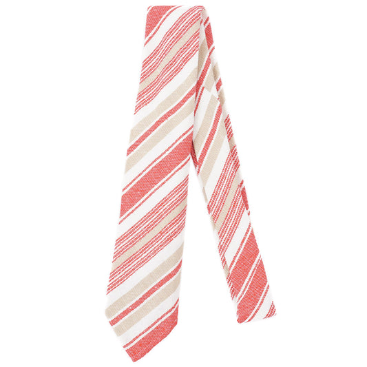 Finamore Soft-Constructed Silk-Linen Tie