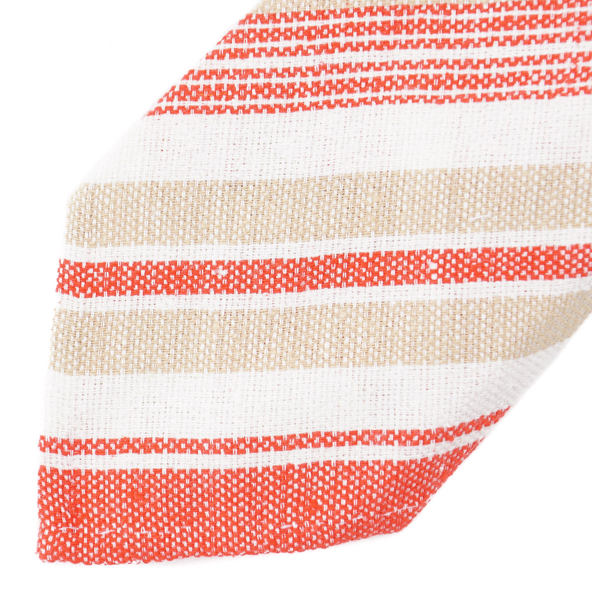 Finamore Soft-Constructed Silk-Linen Tie