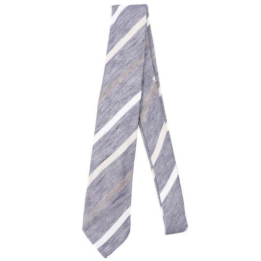 Finamore Soft-Constructed Linen-Silk Tie