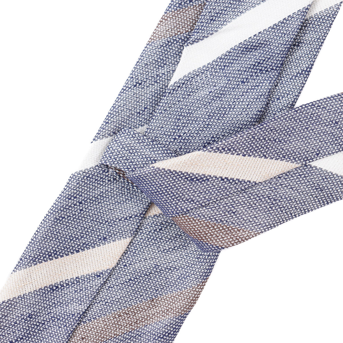 Finamore Soft-Constructed Linen-Silk Tie