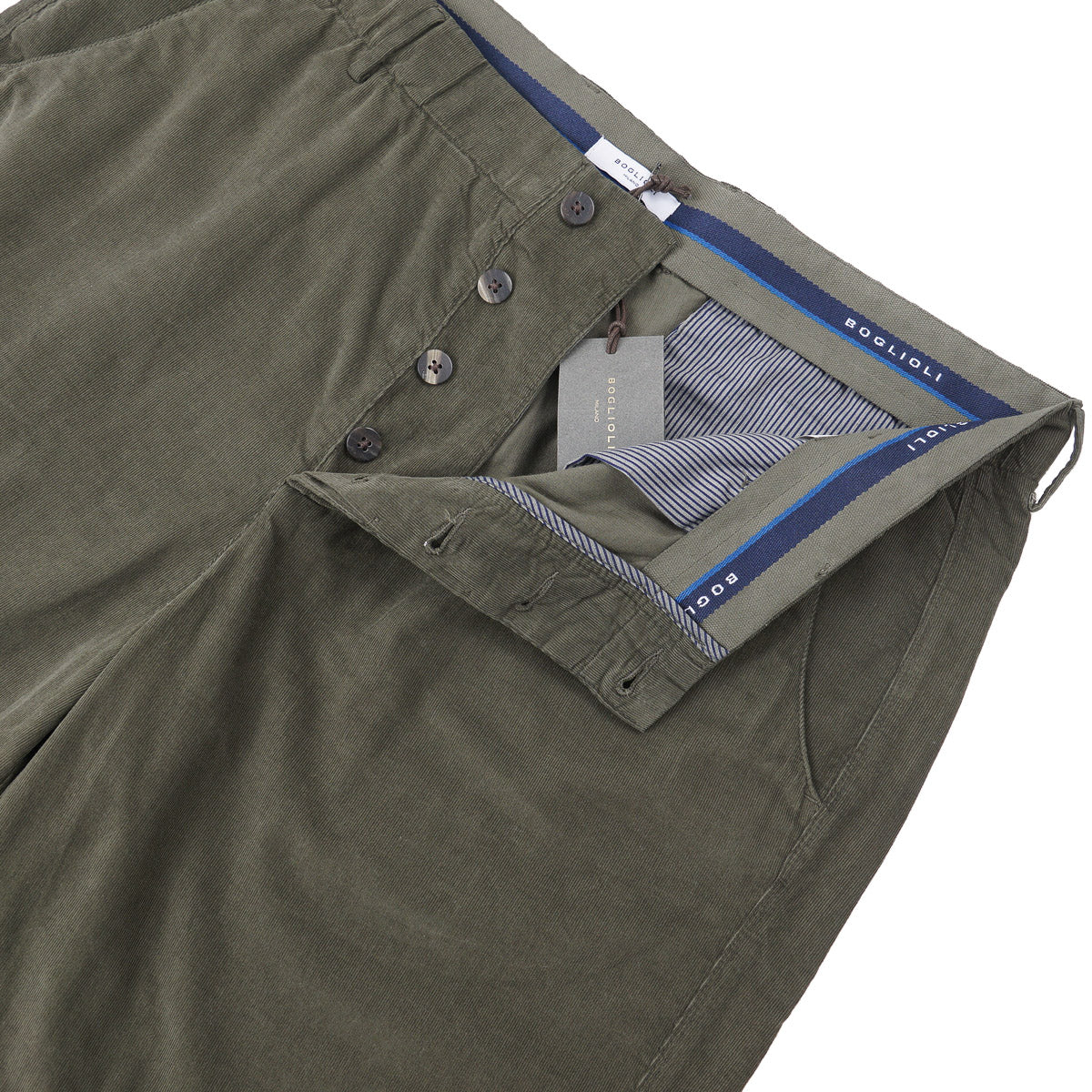 Boglioli Lightweight Corduroy Cotton Shorts