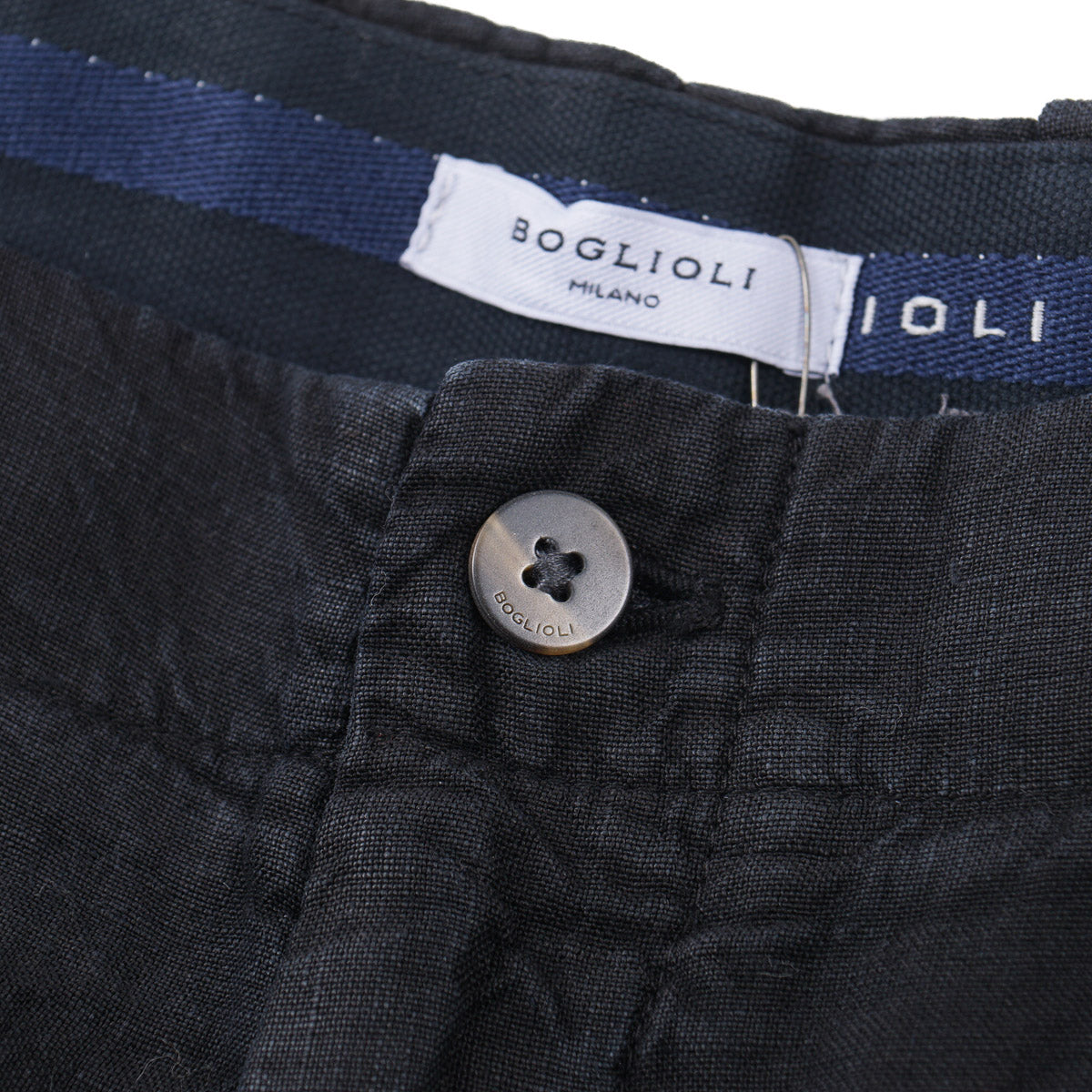 Boglioli Garment-Washed Linen Shorts