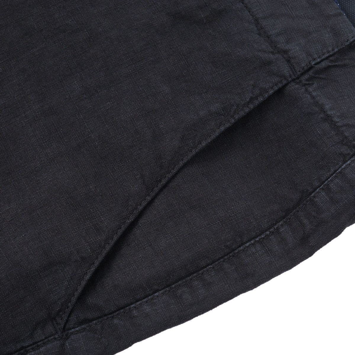 Boglioli Garment-Washed Linen Shorts