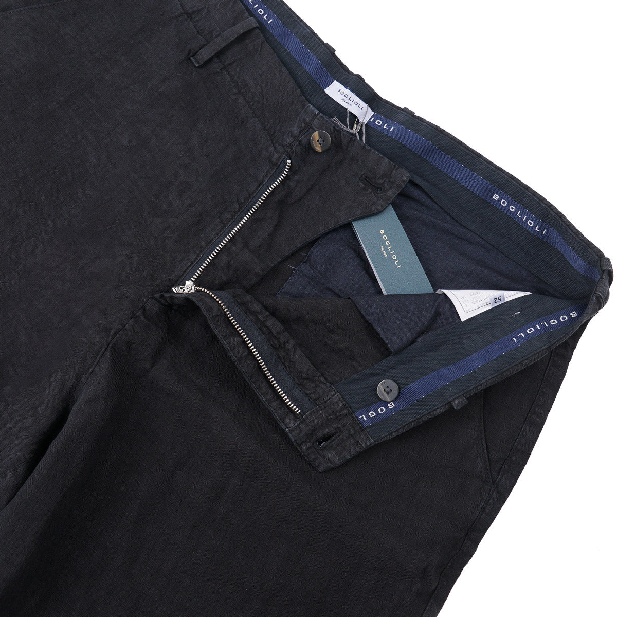Boglioli Garment-Washed Linen Shorts