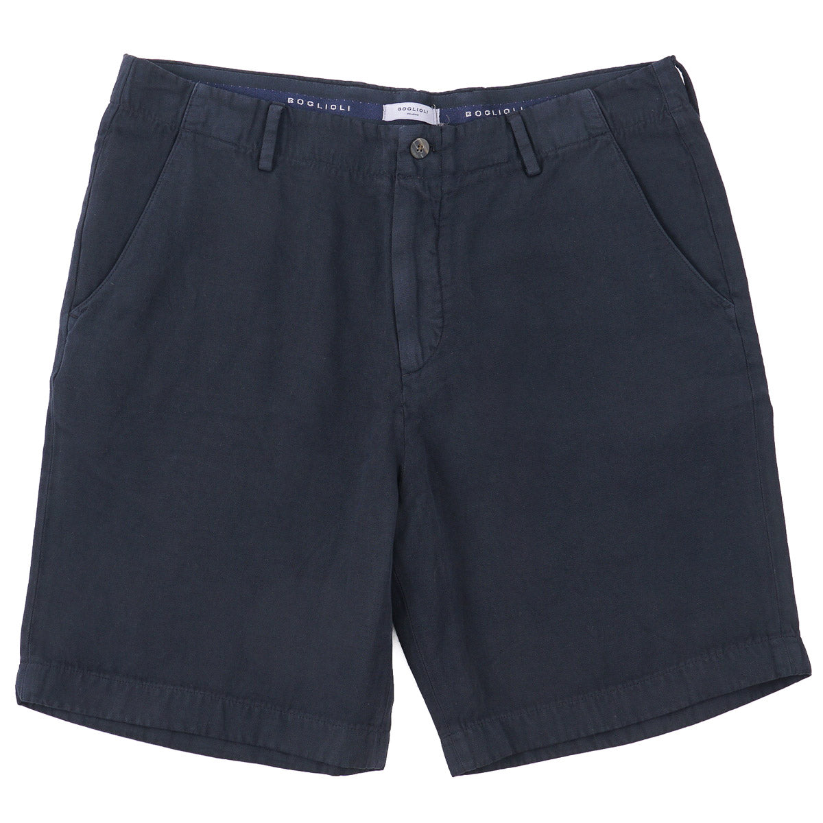 Boglioli Woven Cotton-Linen Shorts