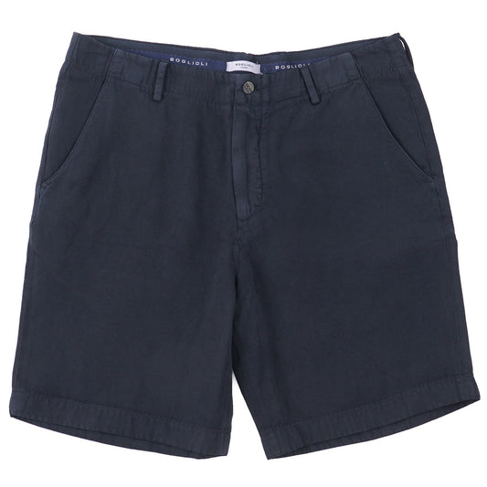 Boglioli Woven Cotton-Linen Shorts