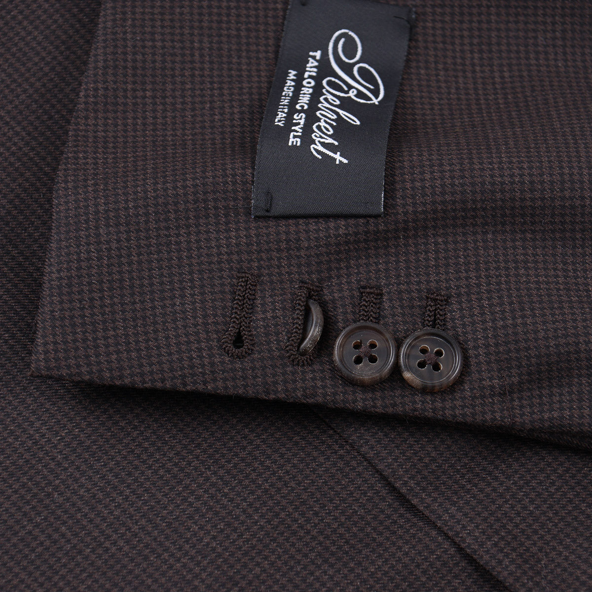 Belvest Houndstooth Super 160s Wool Suit - Top Shelf Apparel