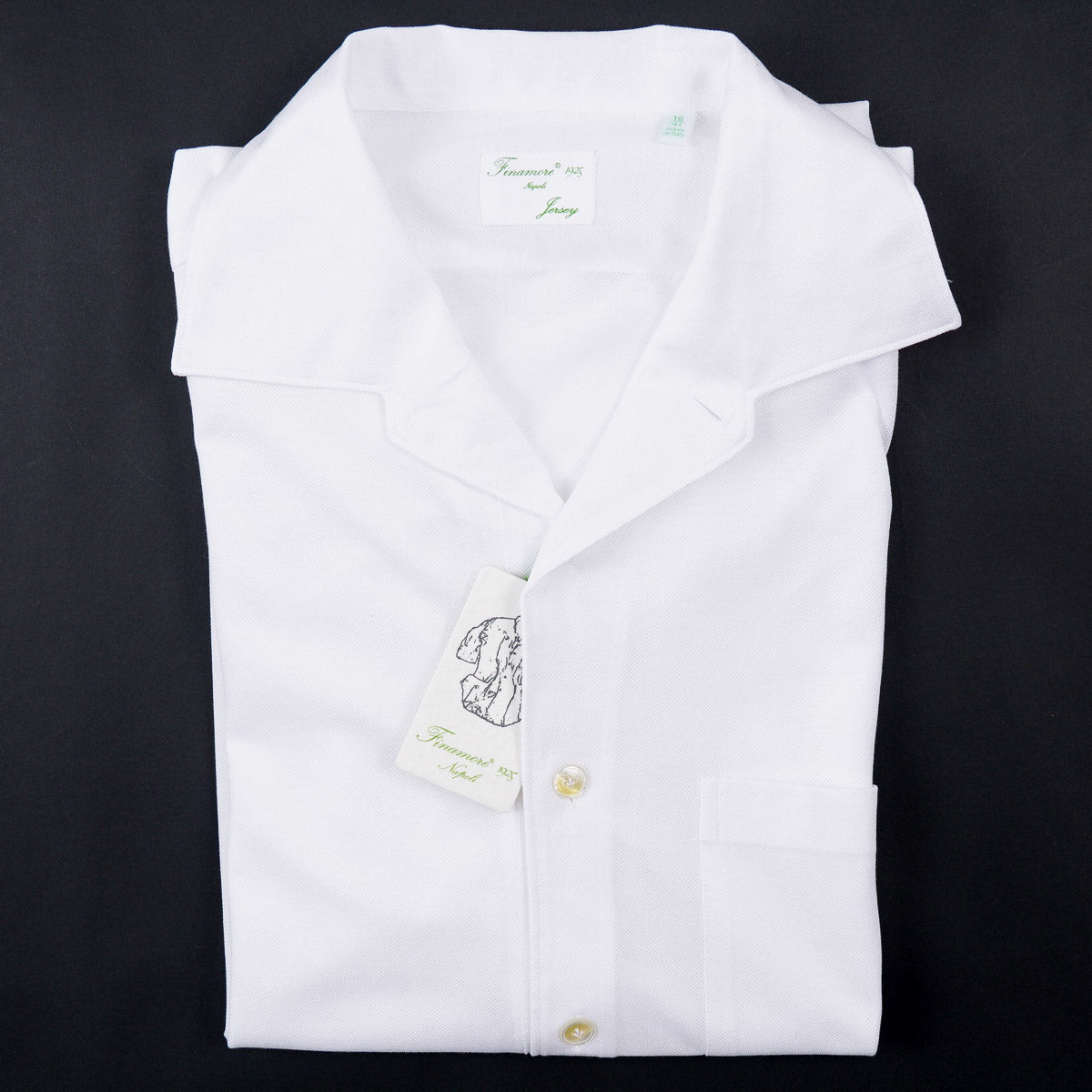 Finamore Lightweight Pique Cotton Polo