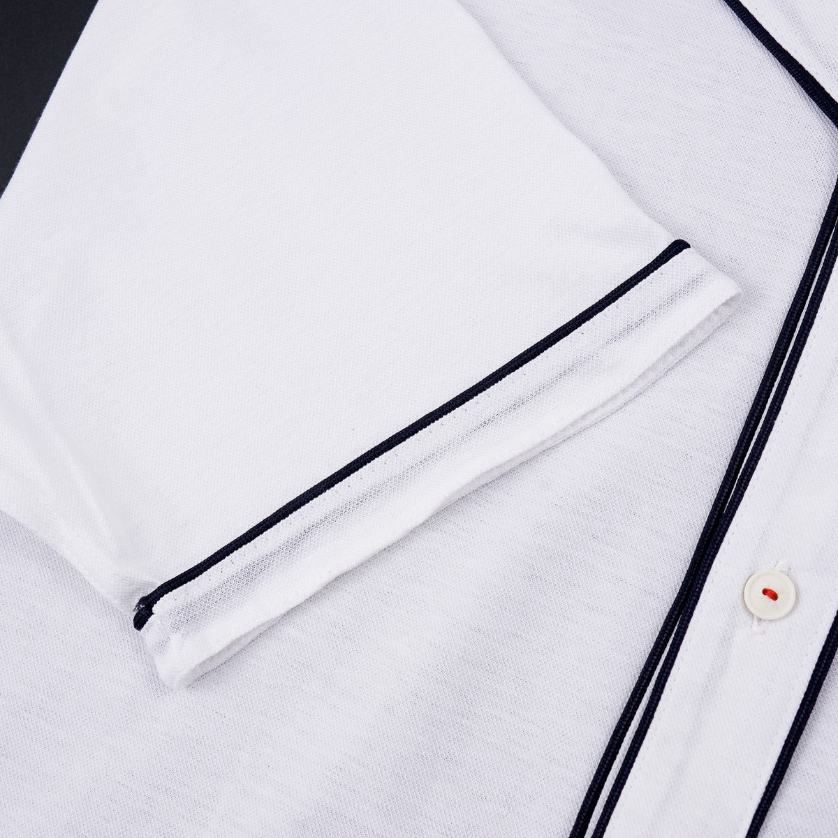 Kiton Pique Shirt with Baseball Details - Top Shelf Apparel