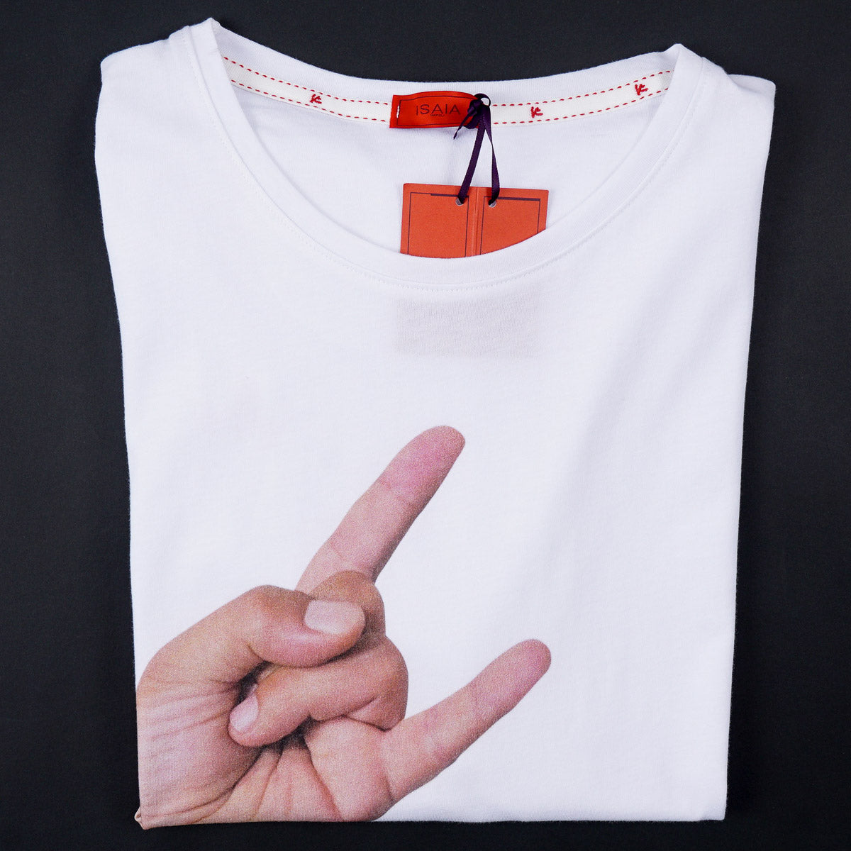Isaia Slim-Fit Gesti Print T-Shirt