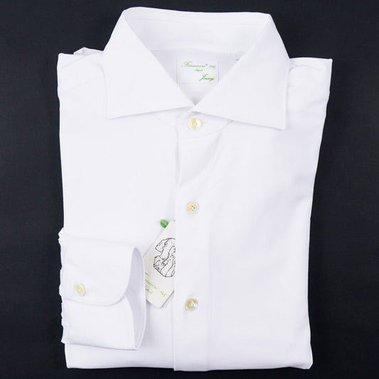 Finamore Slim-Fit Jersey Cotton Shirt