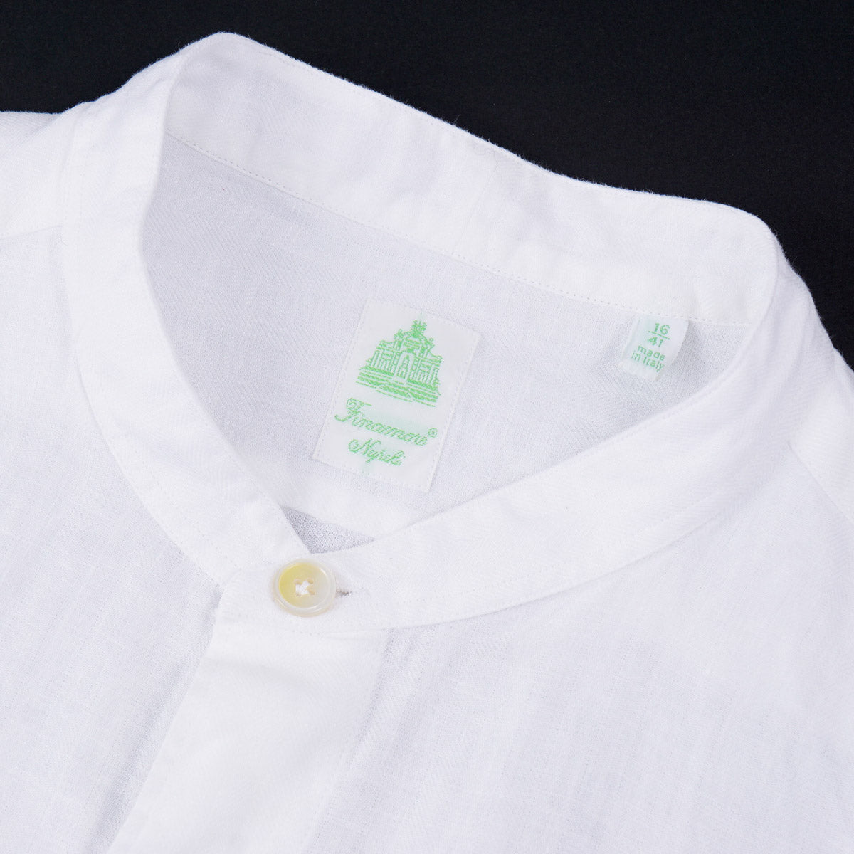 Finamore Slim-Fit Linen Dress Shirt