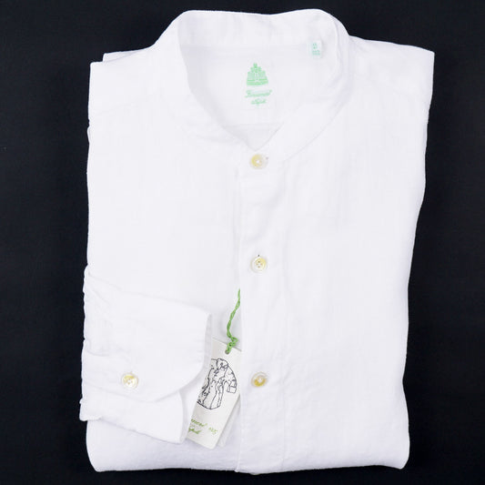Finamore Slim-Fit Linen Dress Shirt