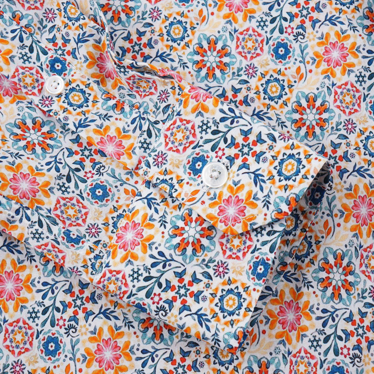 Fedeli Lightweight Printed Cotton Shirt