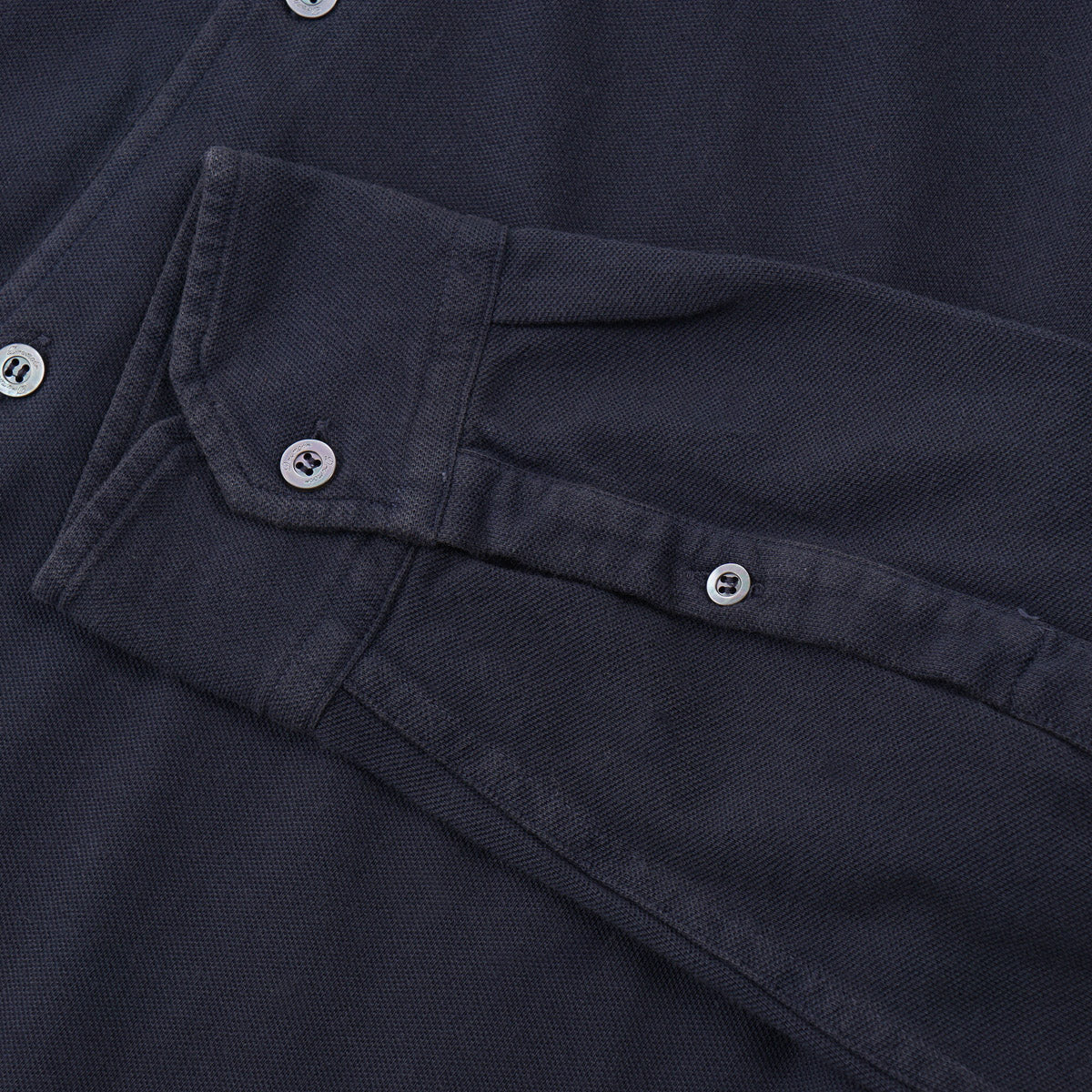 Drumohr Long Sleeve Pique Cotton Shirt