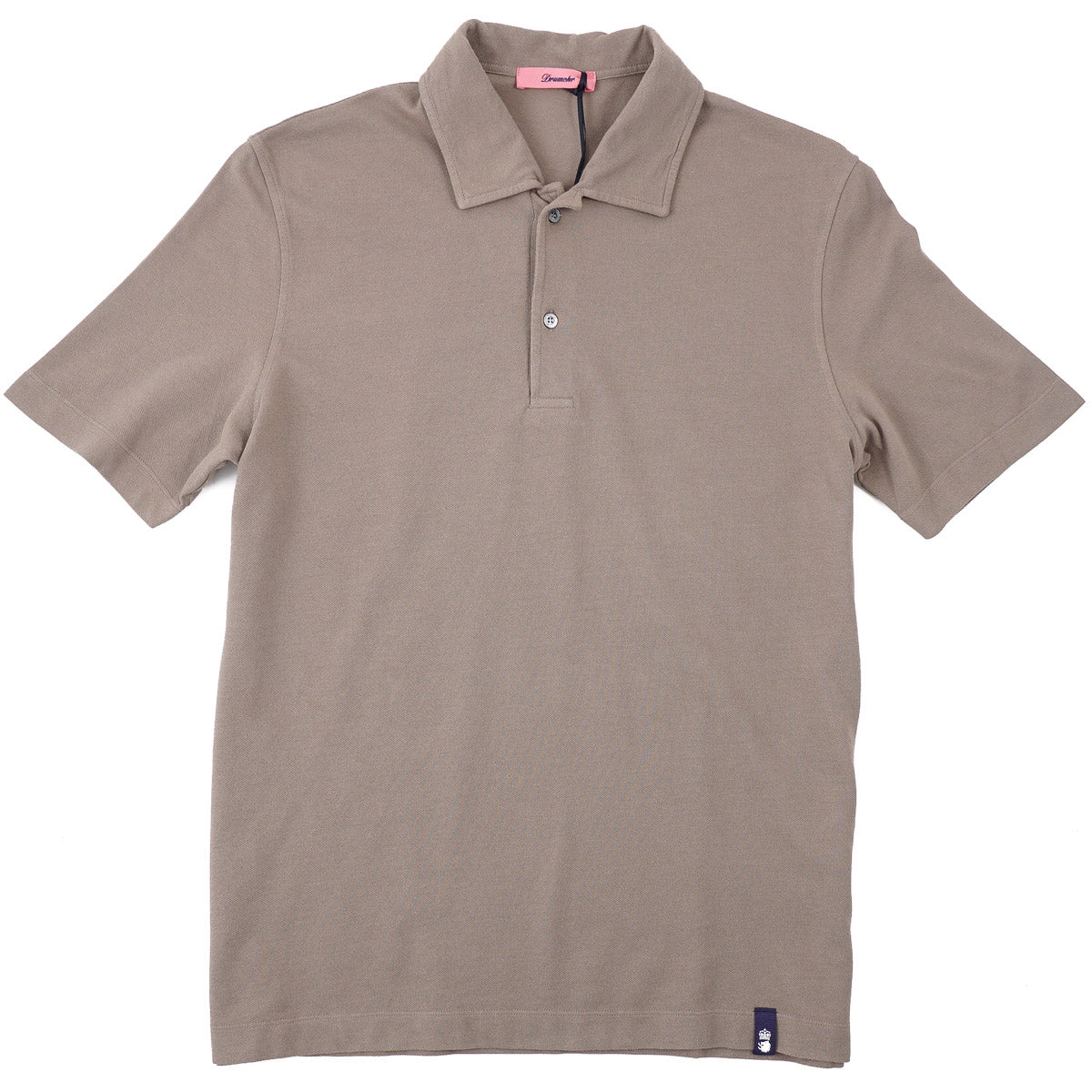 Drumohr Slim-Fit Pique Cotton Polo