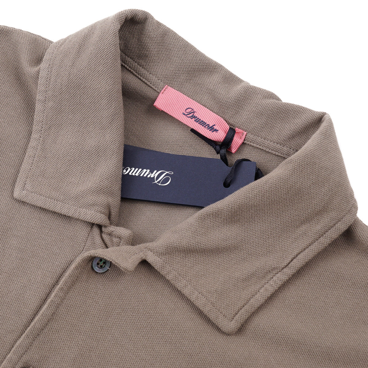 Drumohr Slim-Fit Pique Cotton Polo