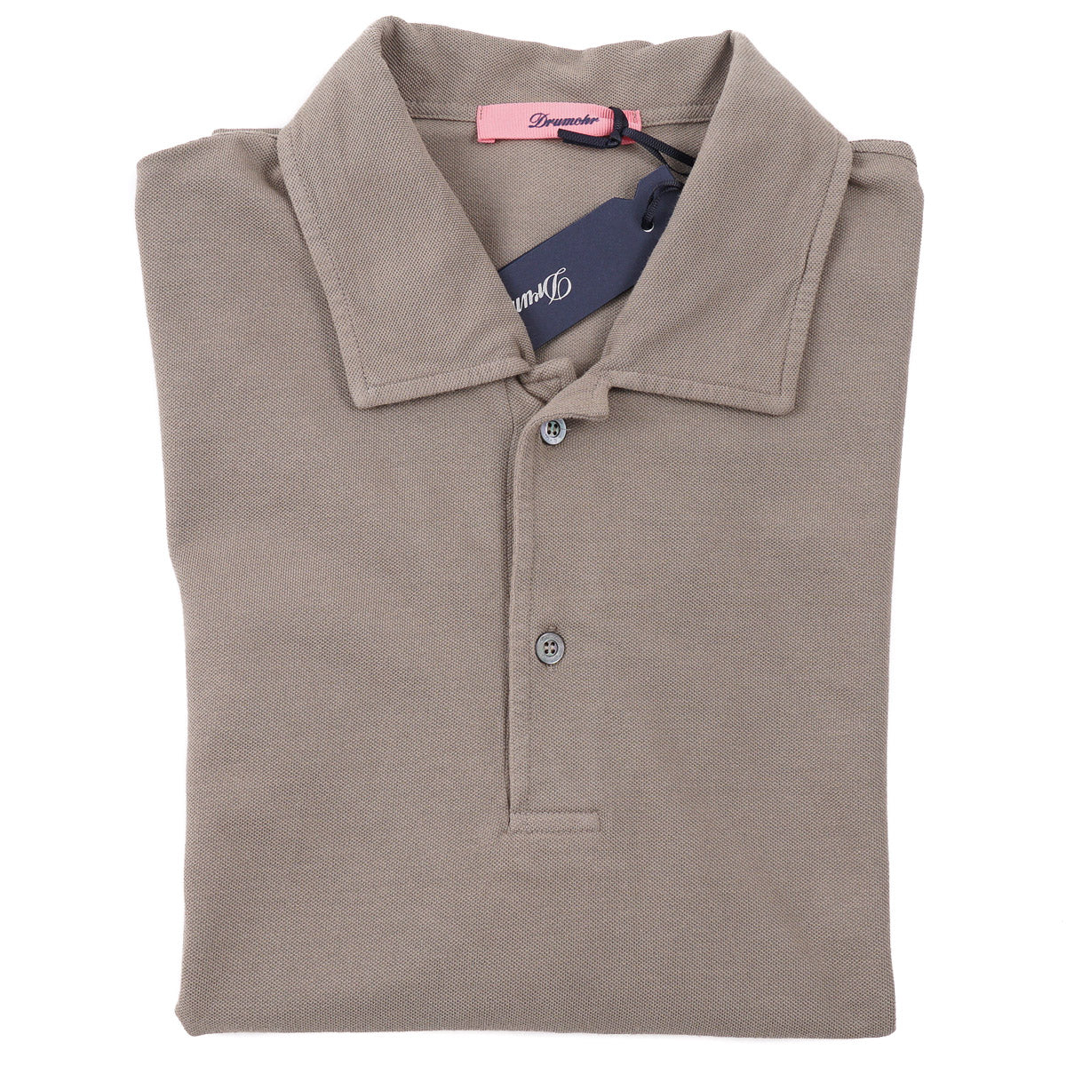 Drumohr Slim-Fit Pique Cotton Polo