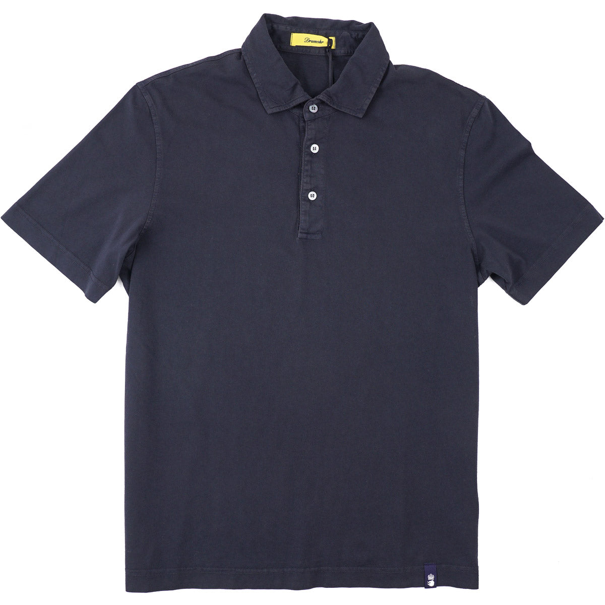 Drumohr Short Sleeve Jersey Cotton Polo