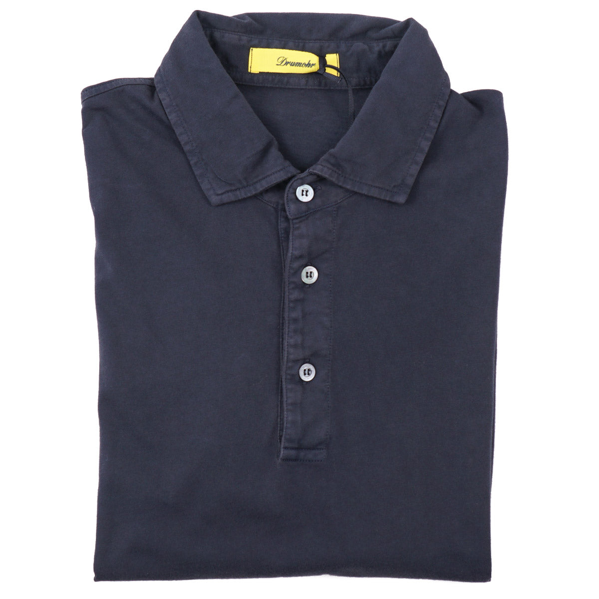 Drumohr Short Sleeve Jersey Cotton Polo