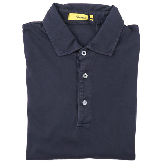 Drumohr Short Sleeve Jersey Cotton Polo